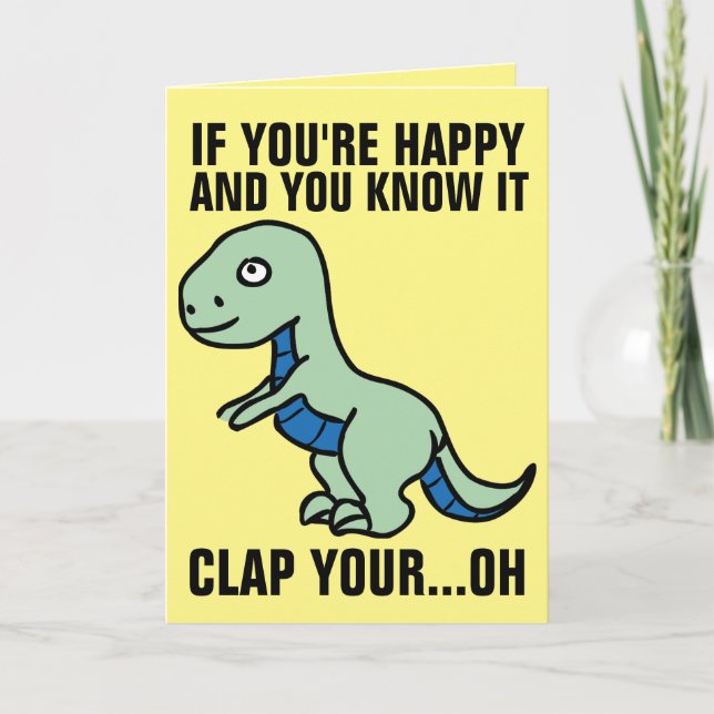CARTE SI VOUS ÊTES HEUREUX ET QUE VOUS LE CONNAISSEZ DIN (Devant)