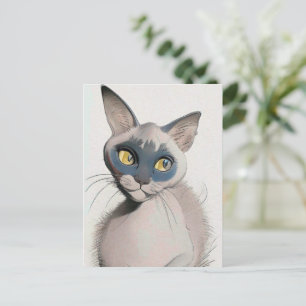 Carte Siamese Cat Art