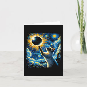Carte Siamese Chat 2024 Van Gogh Starry Nuit Siamese Cha