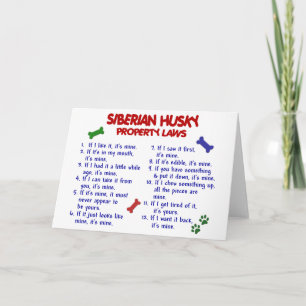 Carte SIBÉRIAN HUSKY Lois immobilières 2
