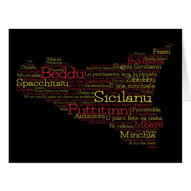 Carte Sicile (Devant horizontal)