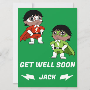 Carte Sick Boy Super Hero Se Bien