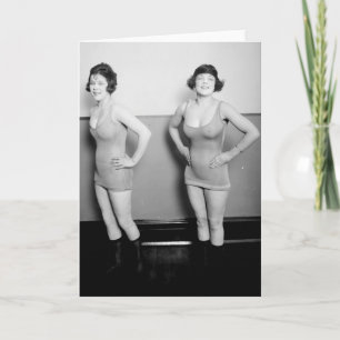 Carte Sidney Lust Girls Vintage 1919 Glamor Photo