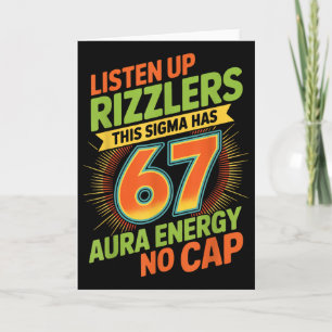 Carte Sigma a 67 Aura Numéro 67ème Aura Fermage Crème Gl