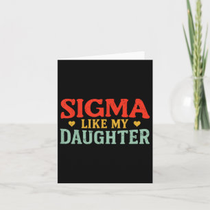 Carte Sigma Comme Ma Fille Drôle Papa Fête des pères Vin