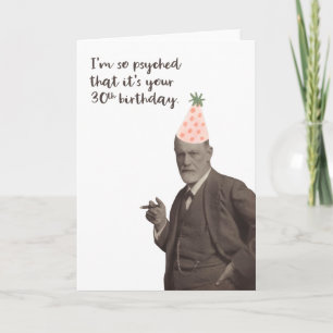 Carte Sigmund Freud Funny 30th Birthday