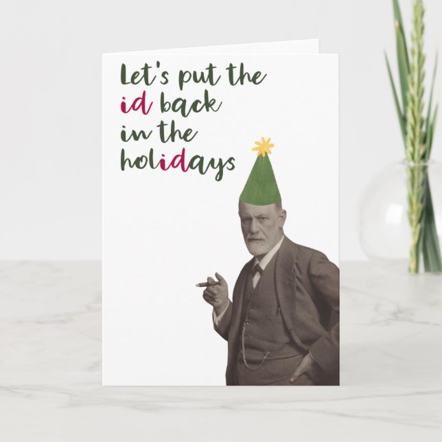 Carte Sigmund Freud Funny Holiday (Devant)