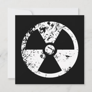 Carte Signal radioactif nucléaire
