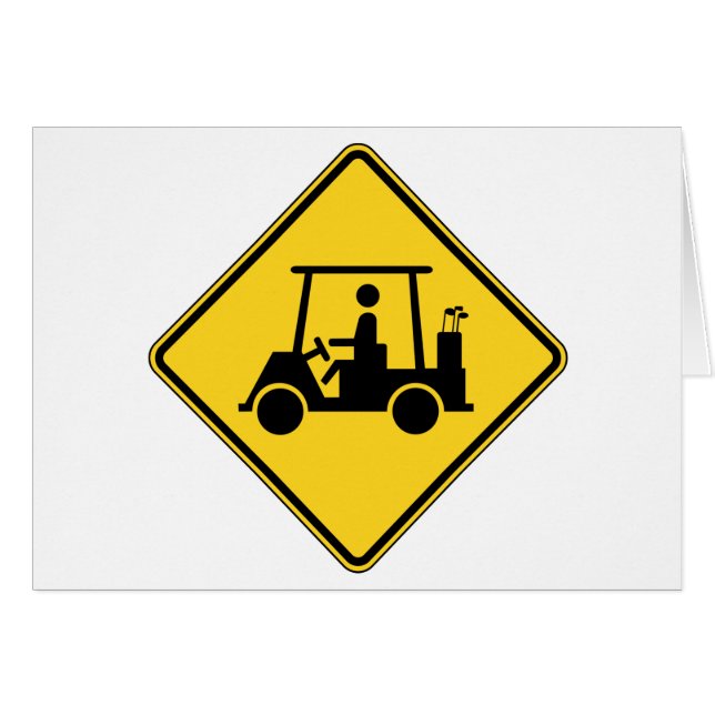 Carte Signale Panier de golf (Devant horizontal)