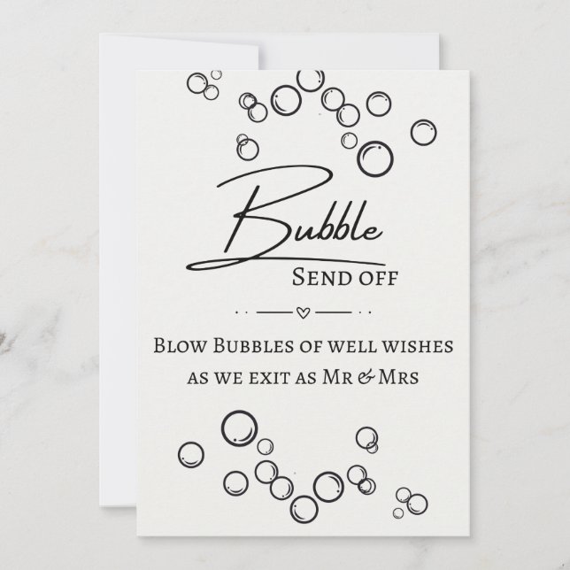 Carte Signalisation d'envoi de bulle (Devant)