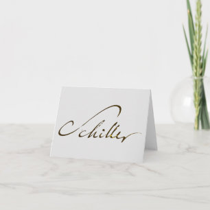 Carte Signature Friedrich Schiller