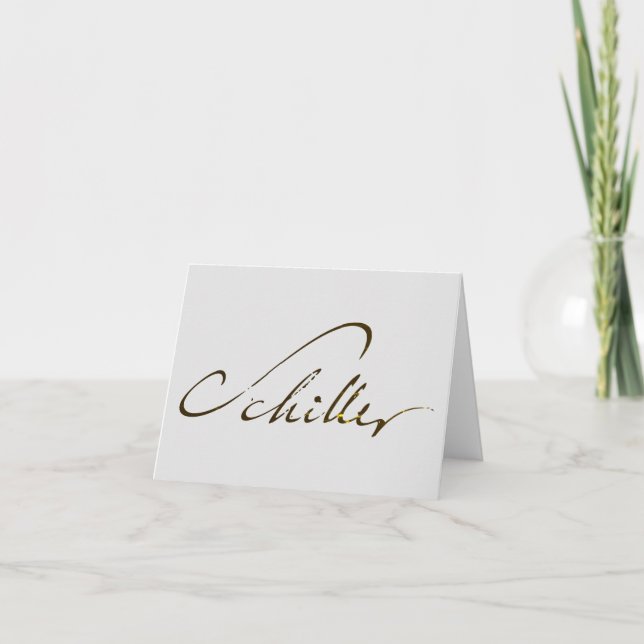 Carte Signature Friedrich Schiller (Devant)