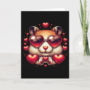 Carte Signe de coeur Main Hamster Enfants Hommes Femmes 