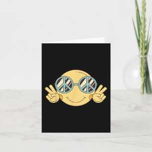 Carte SIGNE DE PAIX AMOUR 60s les années 70 Super hippie