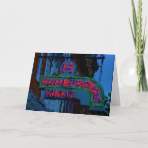 Carte Signe des hamburgers de Hinkle