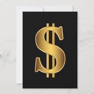 Carte Signe dollar