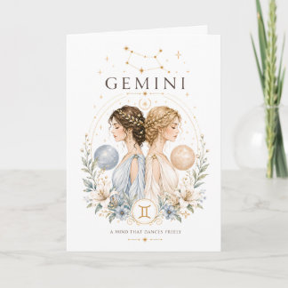 Carte Signe du zodiaque Gémeaux Astrologie Horoscope Vin