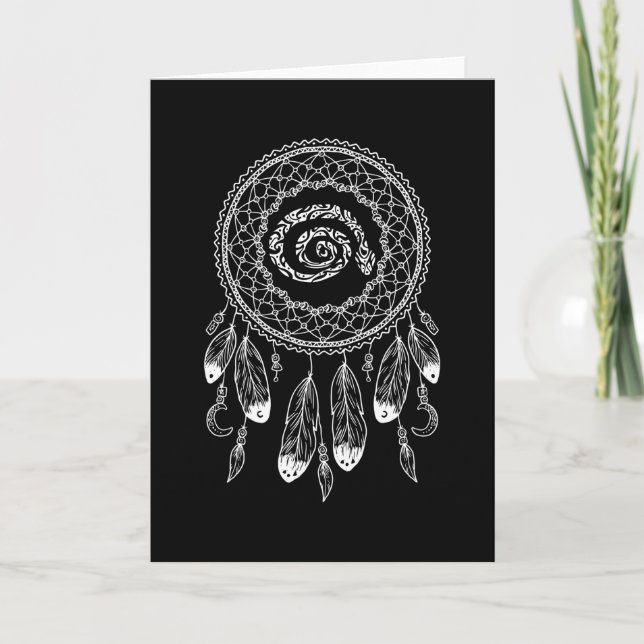 Carte Signe du zodiaque Serpent Amérindien (Devant)