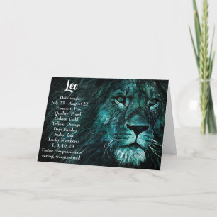 Carte SIGNE Horoscope Léo Joyeux Anniversaire