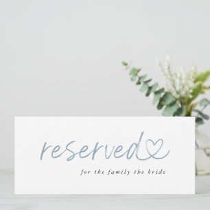 Carte Signe minimaliste moderne de Mariage réservé