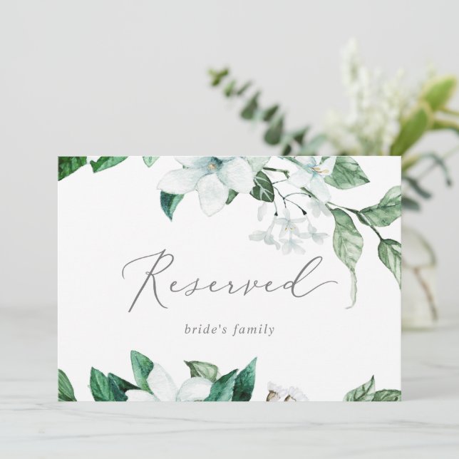 Carte SIGNE RÉSERVÉ Mariage de la verdure des bois (Debout devant)