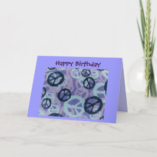 Carte Signes d'Anniversaire-Paix/Regard-Carte heureux de
