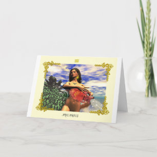 CARTE SIGNES D'ANNIVERSAIRE ZODIAC / AQUARIUS