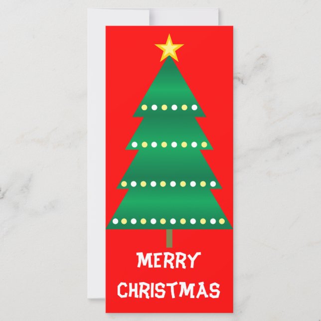 Carte Signet d'arbre de Noël (Devant)