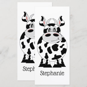 Carte Signet de conception de vache