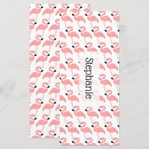 Carte Signet de conception Flamant rose