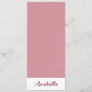 Carte Signet d'or minimaliste Rose personnalisé