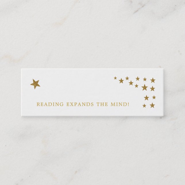 Carte Signet Gold Parties scintillant Stars (Devant)