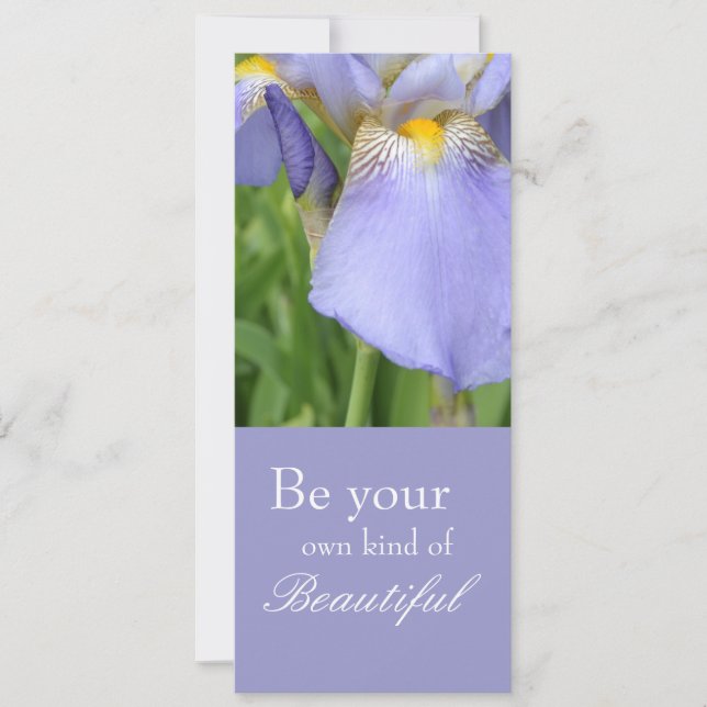 Carte Signet Iris inspirant (Devant)