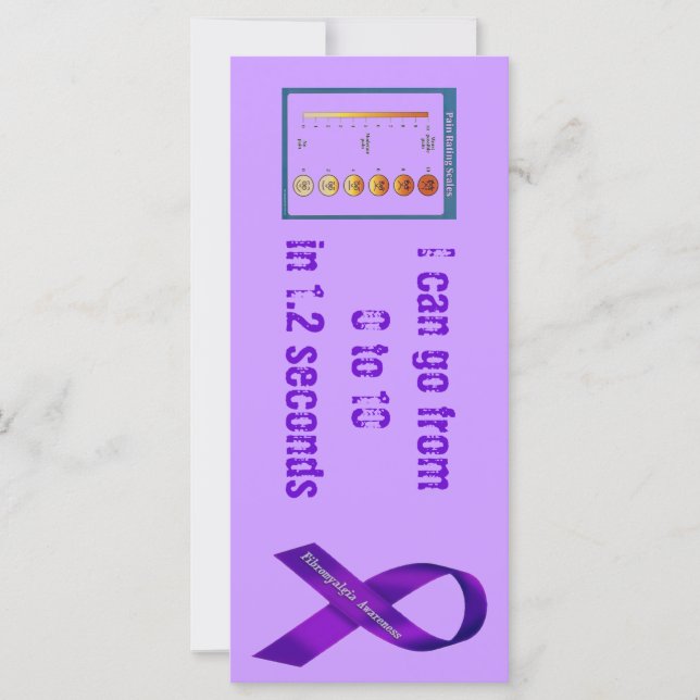Carte Signets à l'échelle de la douleur (Devant)