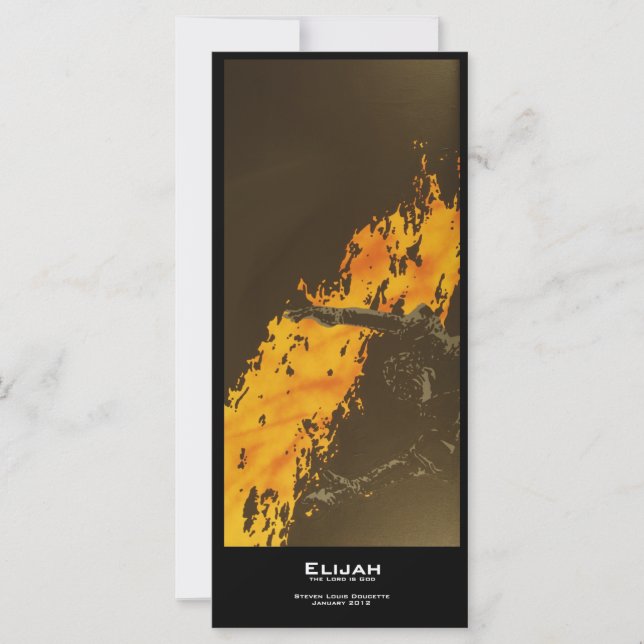 Carte signets de valeur "Elijah" (Devant)