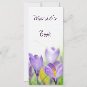 Carte signets floraux