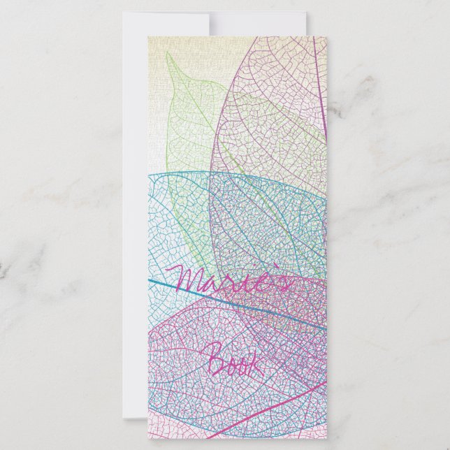 Carte signets floraux (Devant)