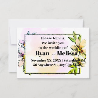 Carte S'il vous plaît, Rejoignez-nous, Nous vous invitat