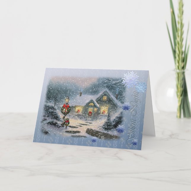Carte silencieuse vintage de nuit (Devant)