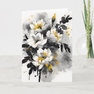 Carte Silente tomentosa - Watercolor flowers