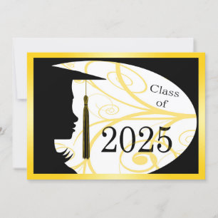 Carte Silhouette 2025 jaune et noir
