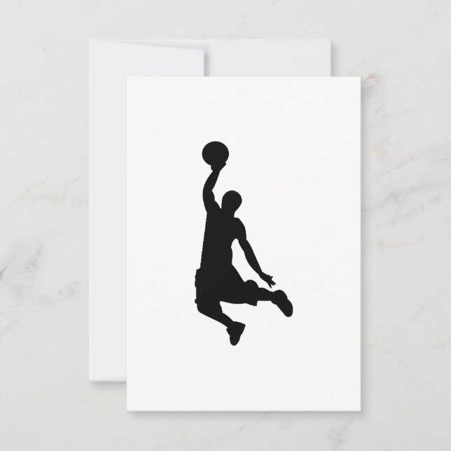 Carte Silhouette du joueur de basket (Devant)
