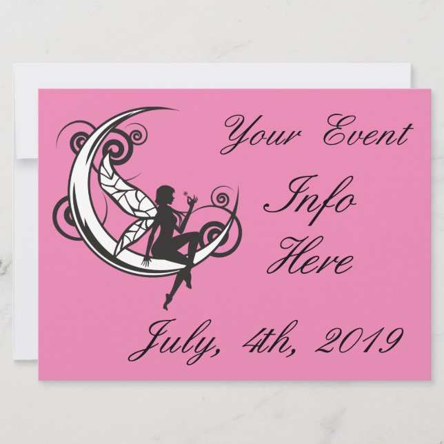 Carte Silhouette Fée Lune Thunder_Cove (Devant)