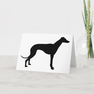 Carte Silhouette Greyhound