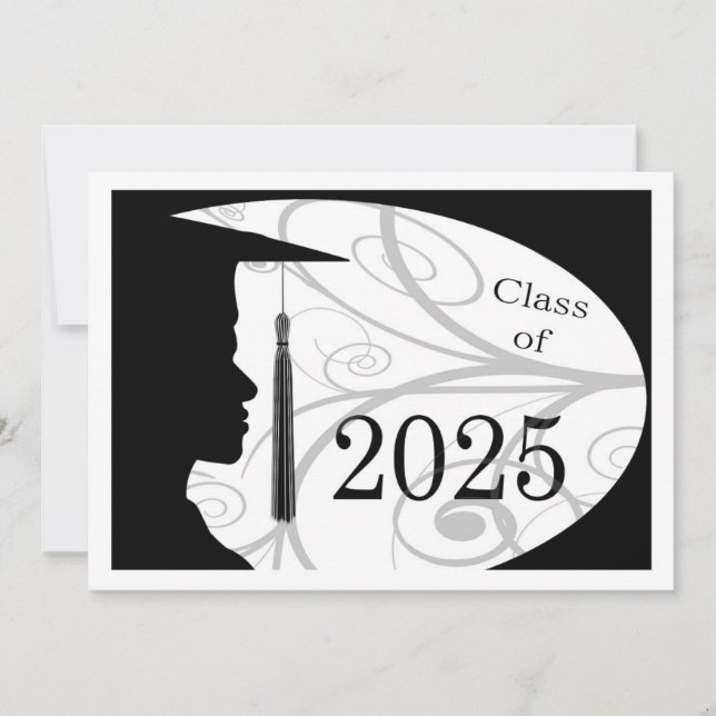 Carte Silhouette homme blanc et noir 2025 (Devant)