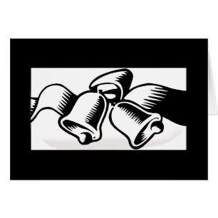 Carte Silhouette Personnalisable mariage Bells