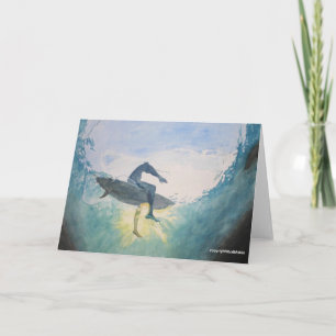 carte silhouette surfer