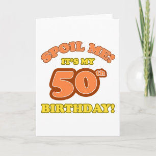 Carte Silly 50e anniversaire présent
