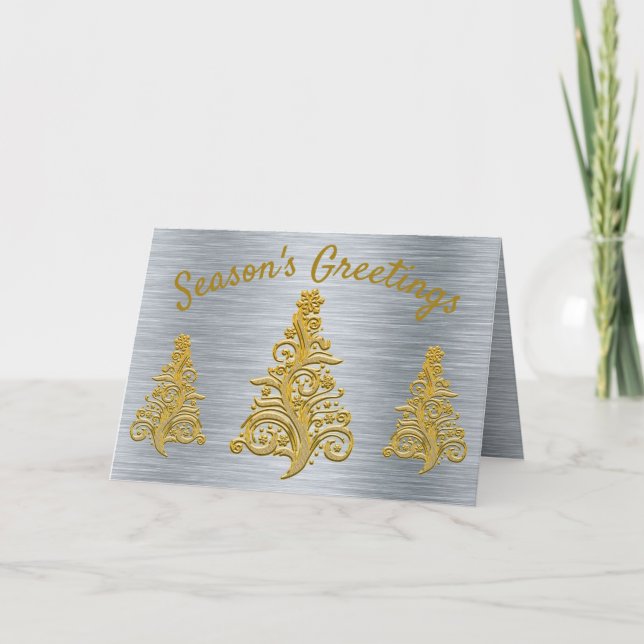 Carte Silver et Gold Holiday (Devant)