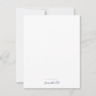 Carte simple à papier à lettres personnalisées